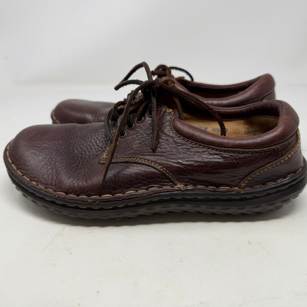 Born Oxford Shoes Womens 7.5 W6540 Brown Leather Lace Up Casual EUC - Picture 3 of 9
